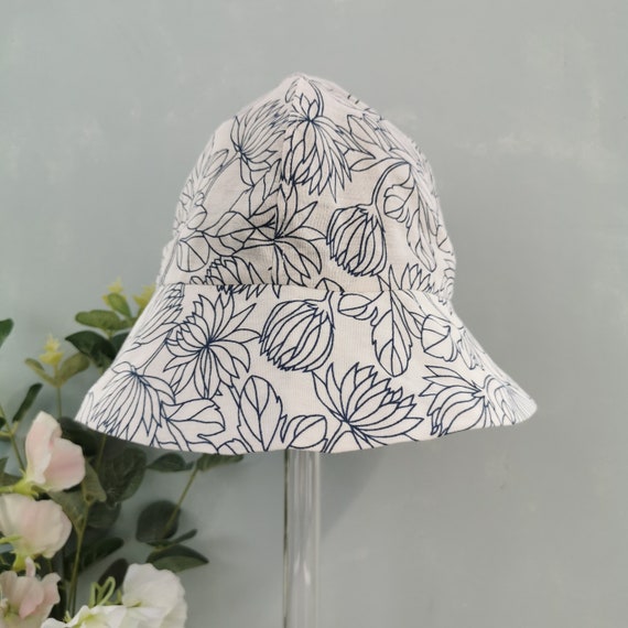 girls white sun hat