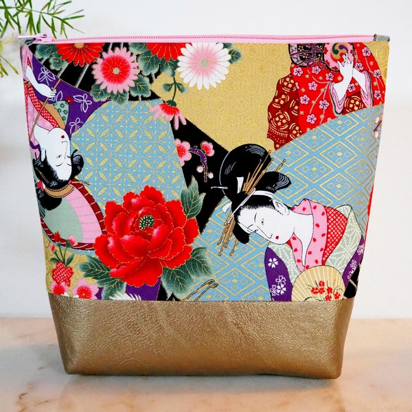 Large Geisha pouch, toiletry bag or bag