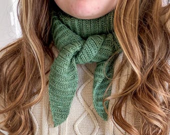 CROCHET PATTERN | 1 skein fingering weight scarf pattern