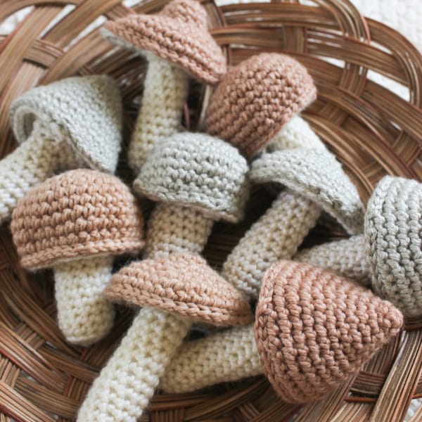 CROCHET PATTERN | Crochet Cottagecore Mushrooms