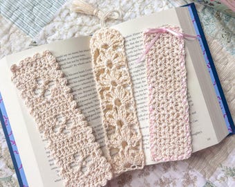 CROCHET PATTERN | Vintage-Inspired Crochet Bookmarks | Jane Austen Aesthetic