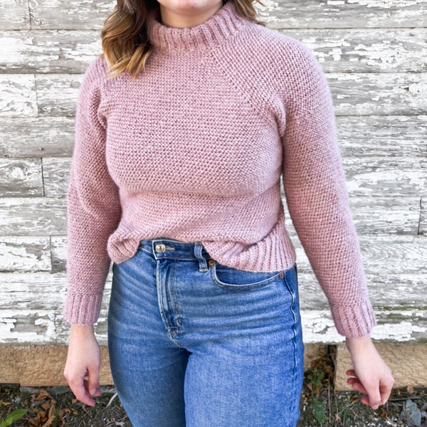 CROCHET PATTERN | Modern Crochet Raglan Sweater Pattern