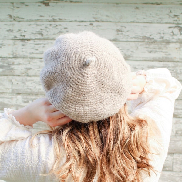 CROCHET PATTERN | Crochet French Beret Hat Pattern | Easy crochet hat