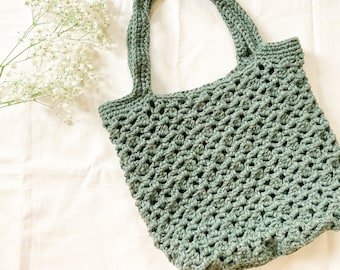 CROCHET PATTERN | Mesh Crochet Market Bag | Modern crochet shopping bag