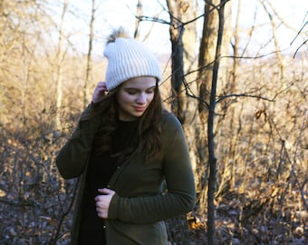 CROCHET PATTERN / ribbed crochet beanie hat pattern / easy pattern / double brim beanie