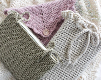 CROCHET PATTERN | Easy Book Sleeve Patterns | Collection of 3 easy book sleeve patterns