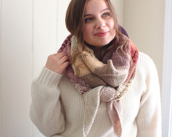 CROCHET PATTERN | Advent Crochet Shawl | 24 mini skein crochet shawl