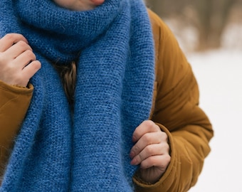 CROCHET PATTERN | double thick knit like scarf