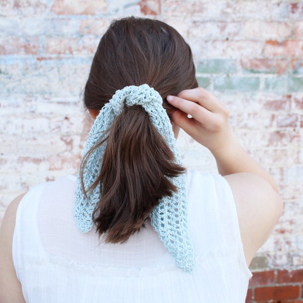 Crochet Hair Scarf Etsy