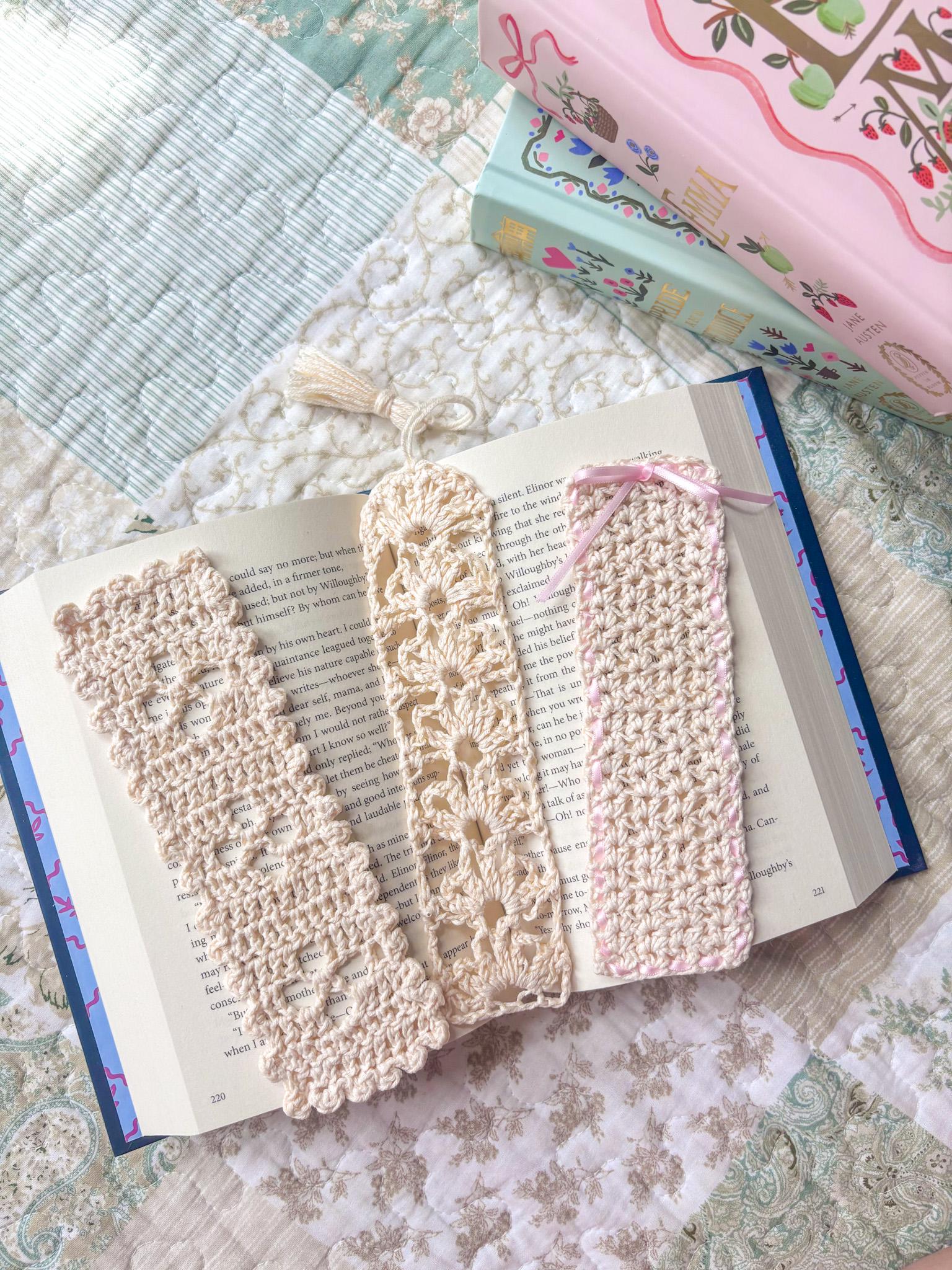 Crochet Pattern Vintage-Inspired Crochet Bookmarks Jane