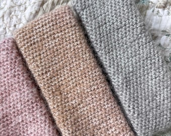 CROCHET PATTERN | double thick knit-like crochet headband | written pattern, photo tutorial, video tutorial
