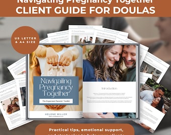 Birth Doula Client Welcome Guide Template, Editable Pregnancy Handout (Digital Download)