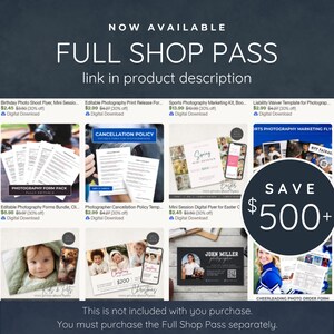 Mini Session Digital Flyer for Easter Celebrations, Customizable Templates for Photographers image 15