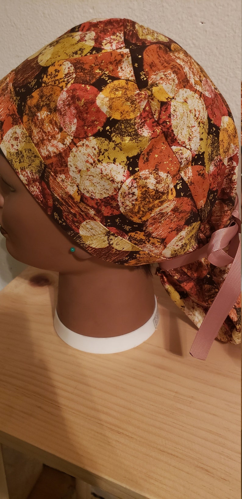 Ponytail scrub hat