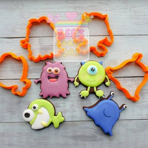 Monster cookie cutter set
