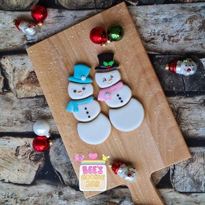 STL DATEI für Schneemann Keksplatte Multi Ausstecher (schneidet 4 Kekse auf einmal)