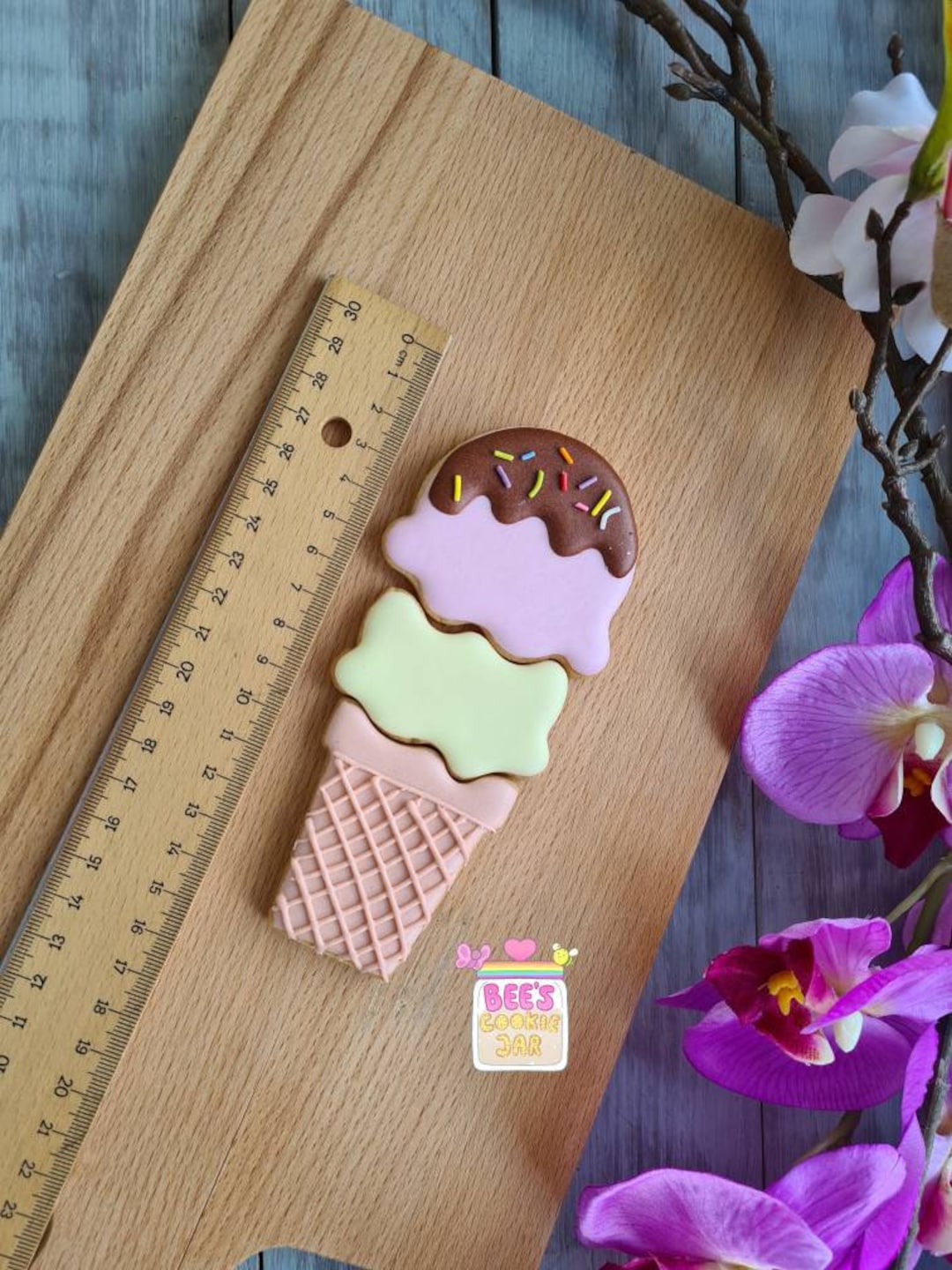 Ice Cream Cookie Cutter Puzzle Set Etsy
