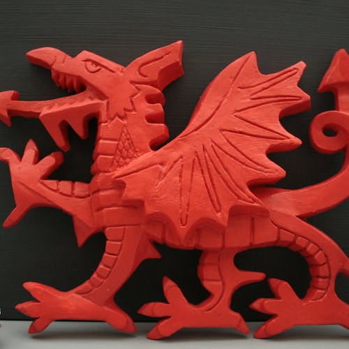 Rustic Metal Welsh Dragon Wall Art Sculpture Bespoke Handmade Etsy