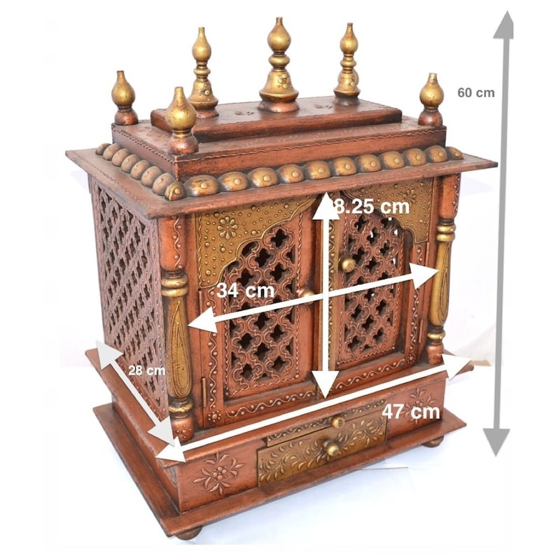Goldman Wooden Temple Home Temple Pooja Mandir Pooja Etsy