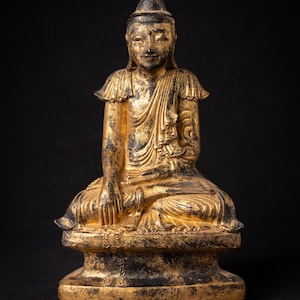 Antique Burmese Shan Buddha statue from Burma, 19th century