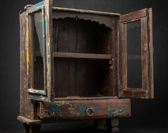 19世紀のインド製アンティーク木製キャビネット - Etsy 日本