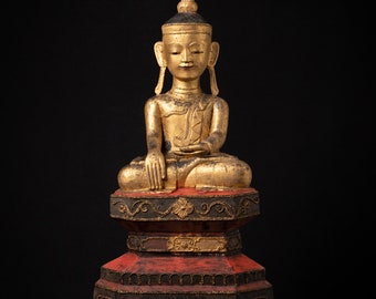 hangen Geologie Zielig Antique Wooden Burmese Shan Buddha From Burma 18th Century - Etsy