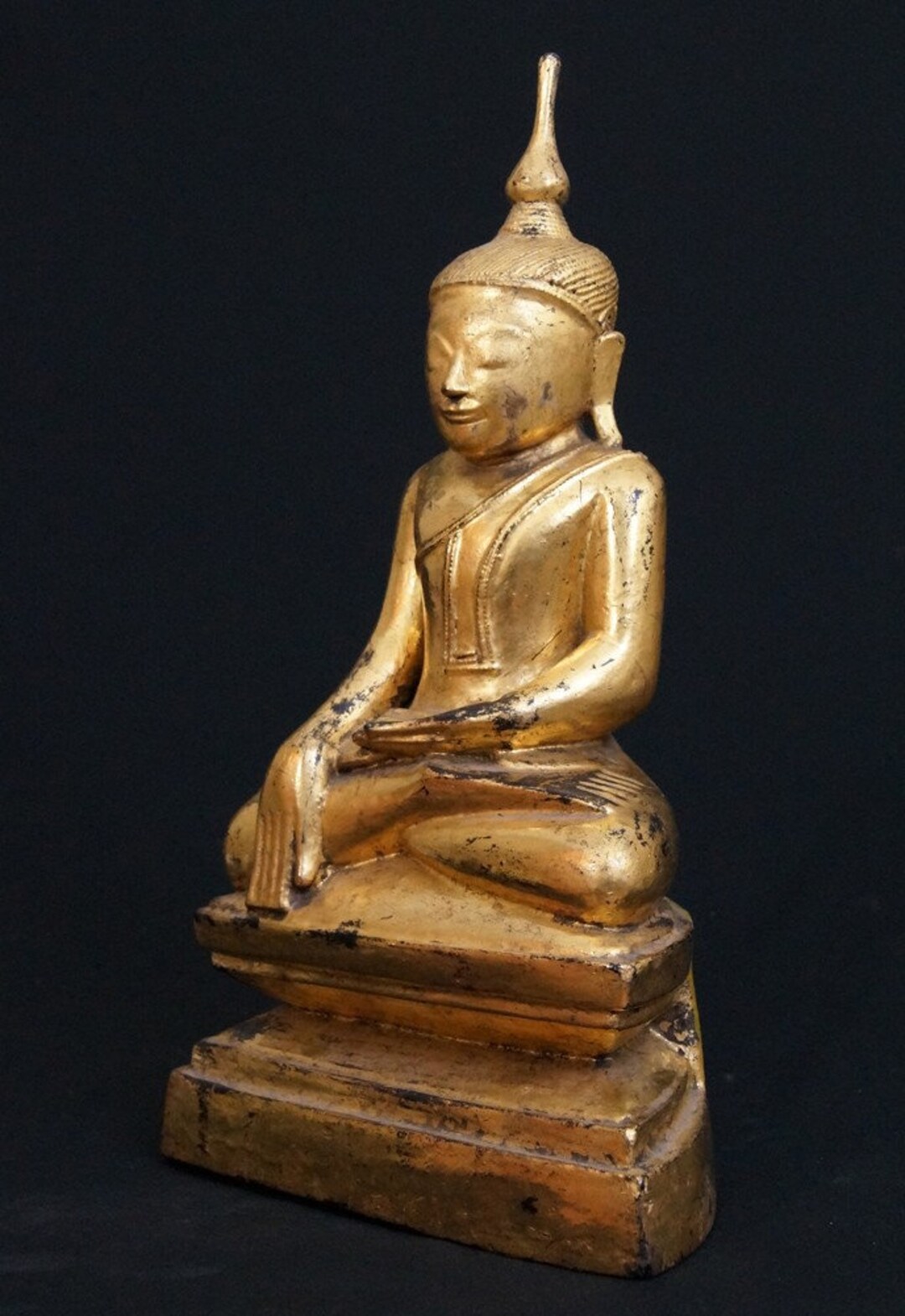 19 世紀ビルマのアンティーク木製仏像 - Etsy 日本