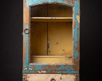 Antique Indian wooden cabinet from India, 19th century