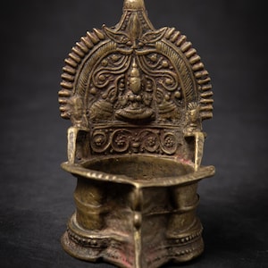 Antique Indian Oil lamp from India, 19th century