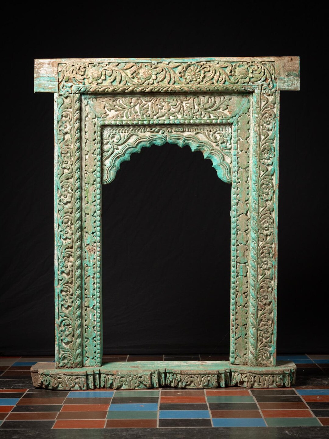Indian Window Frame Antique Wooden Indian Window Frame From India, 19th Century - Etsy
