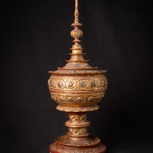 Antique Burmese offering vessel from Burma, 19th century