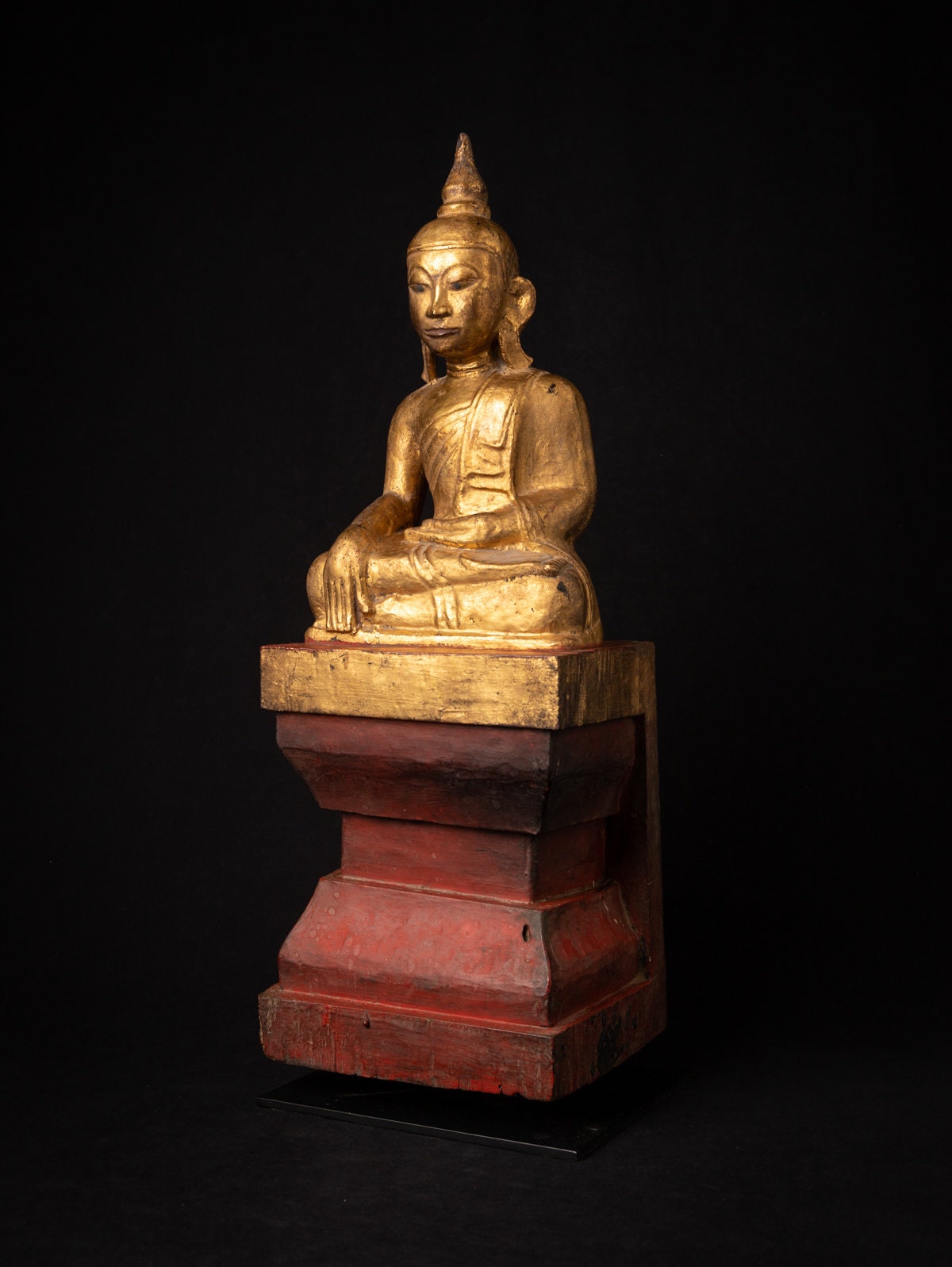 19 世紀ビルマのアンティーク木製仏像 - Etsy 日本