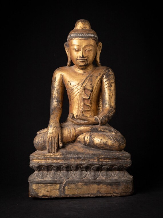Stone Amarapura Buddha In Bhumisparsha From Burma - 18thC Stone Amarapura Buddha In Bhumisparsha From Burma - 18thC