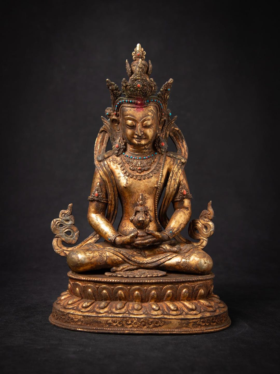 アンティークブロンズネパールアパルミタ仏像 - Etsy 日本