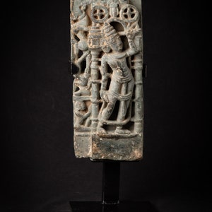 Antique granite statue from a Jain temple from India, 14th century