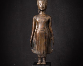 Special antique bronze Laos Buddha statue from Laos