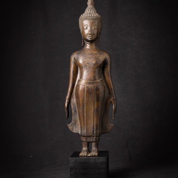 Special antique bronze Laos Buddha statue from Laos