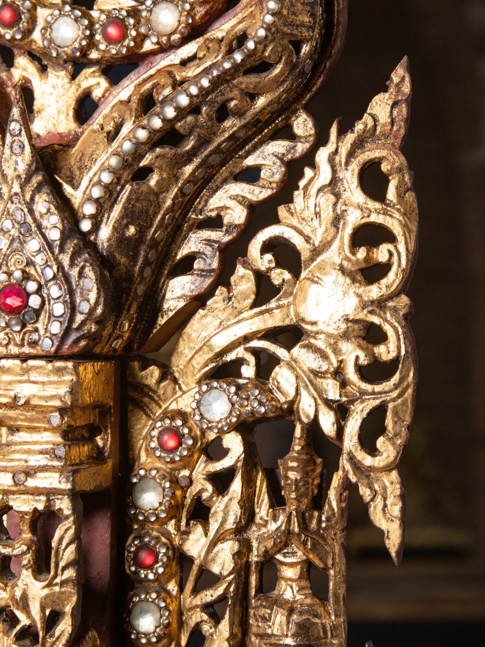 Large Antique Burmese Throne From Burma, 19th Century Etsy