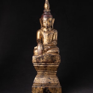 Antique Burmese Shan Buddha statue from Burma, 18th century