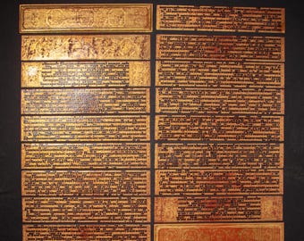 Antique Burmese Manuscript - Kammavaca book from Burma (Myanmar), 19th century