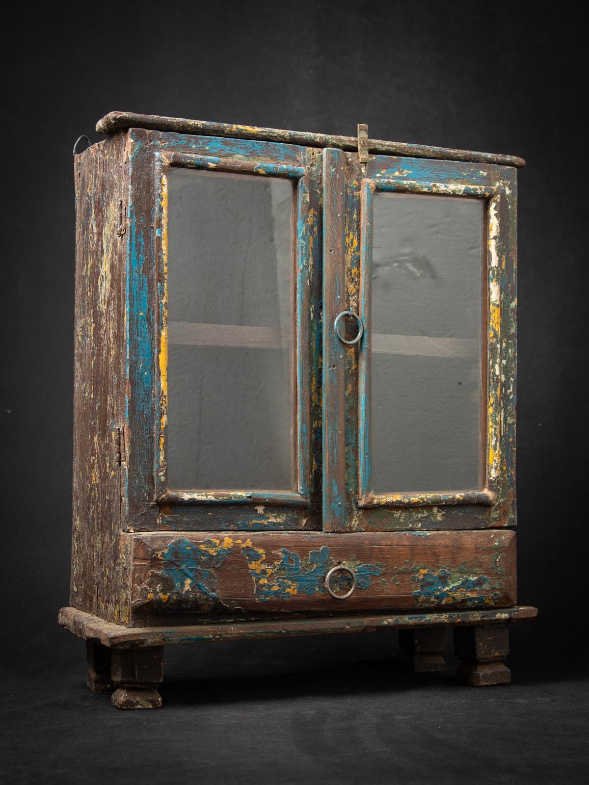 19世紀のインド製アンティーク木製キャビネット - Etsy 日本