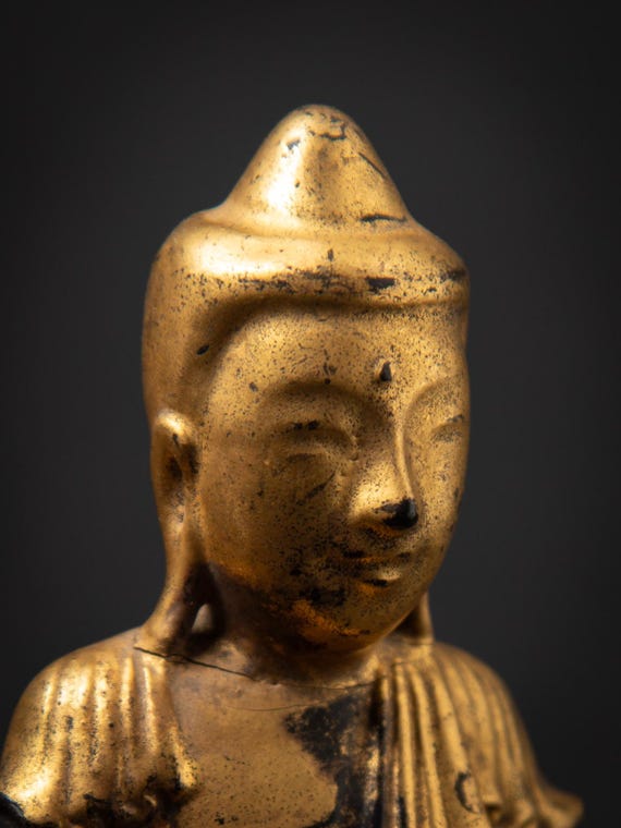 19世紀のビルマ（ミャンマー）のアンティーク木製ビルマ仏像 - Etsy 日本