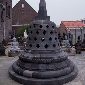 Large lavastone Stupa from Indonesia
