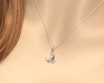 Moineau : Pendentif En Argent 925 - Pendentif Avec Oiseau - Moineau