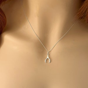 Etsy wishbone necklace deals