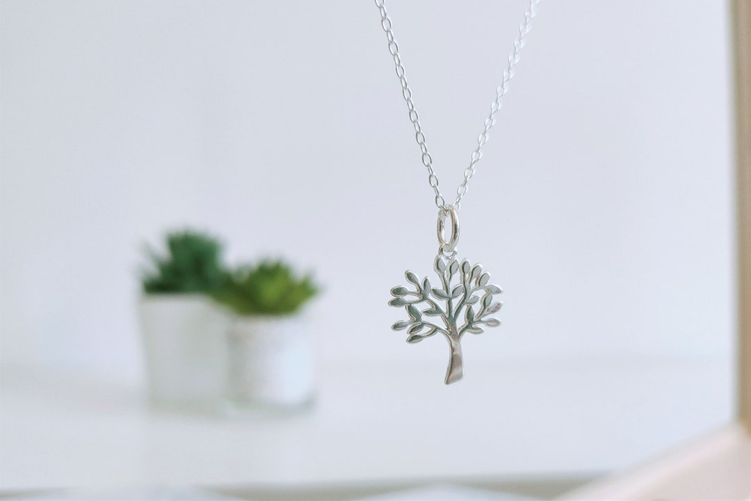 925 Sterling Silver Tree of Life Necklace / Tree Pendant Charm ...