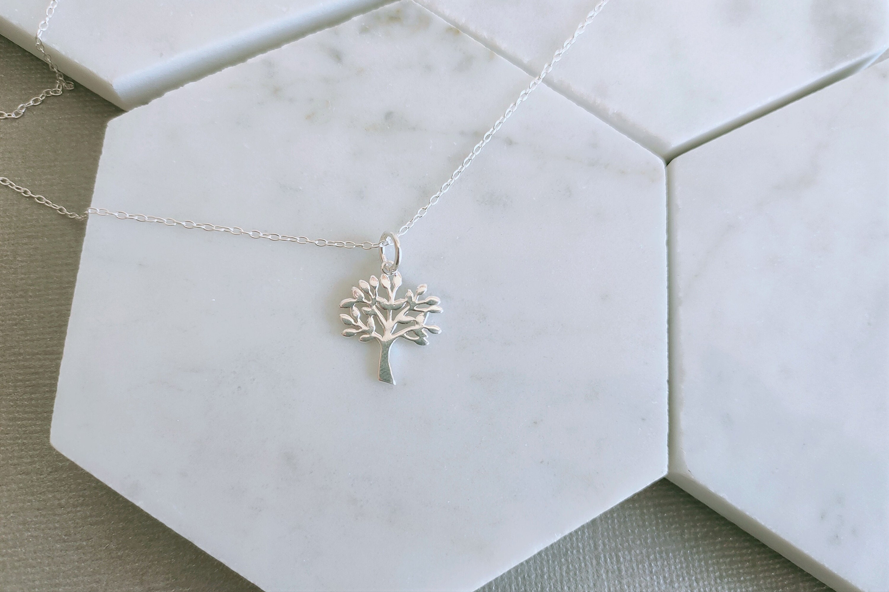 925 Sterling Silver Tree of Life Necklace / Tree Pendant Charm ...