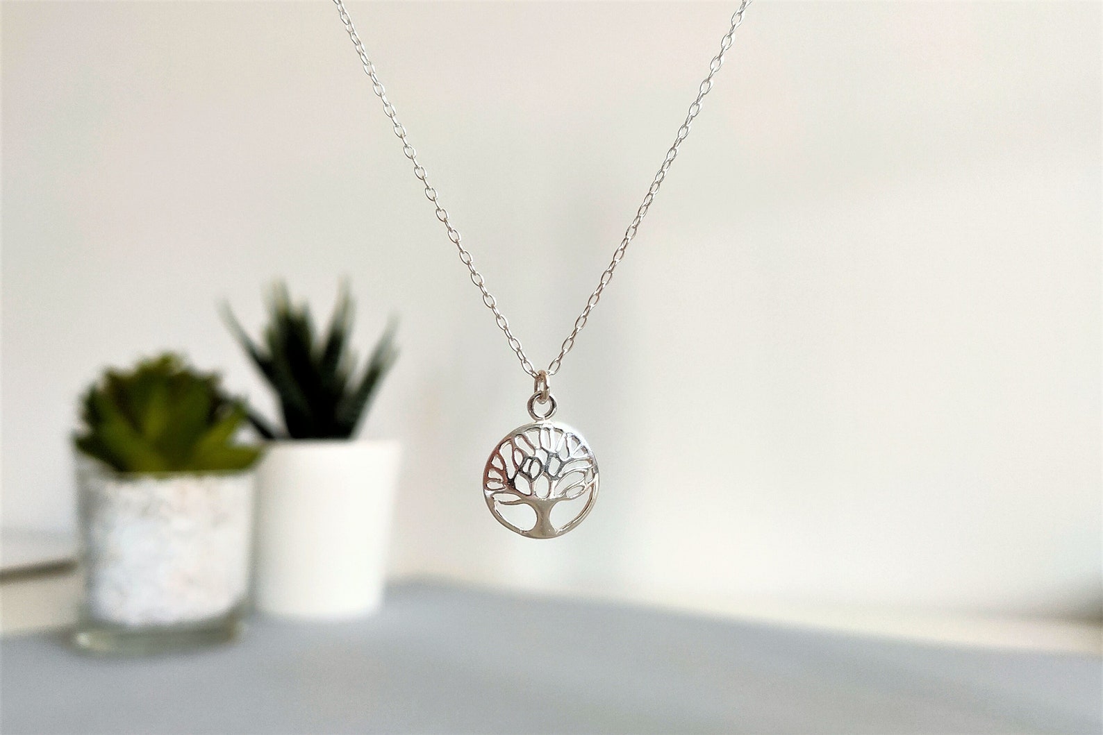 Sterling Silver Tree of Life Pendant Necklace / 925 Charm - Etsy
