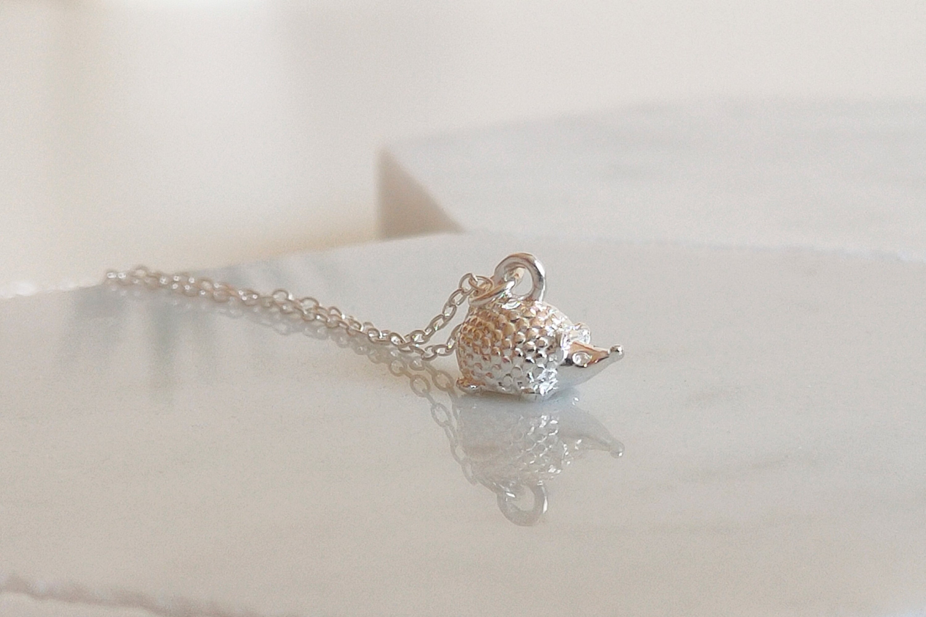 Collana Riccio In Argento 925 Con Ciondolo A Cuore – Gioiello Carino Per Ragazze E Donne – Regalo Per Amanti Degli Animali, Con Panno