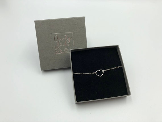 Bracciale Donna Argento 925 a Cuore Regolabile - Braccialetto per Donne e Ragazze